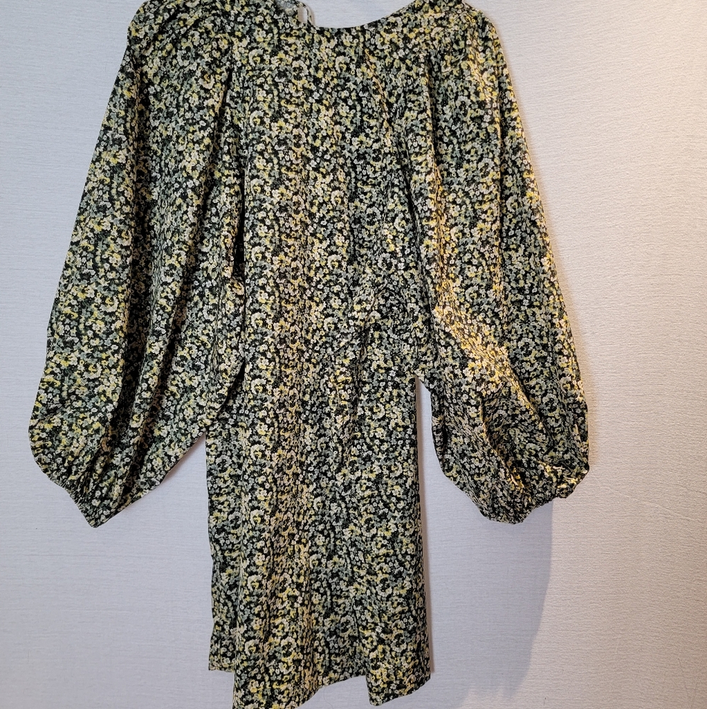 Cottagecore Mini floral balloon sleeve dress